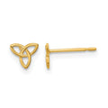 14k Madi K Kids Celtic Knot Post Earrings