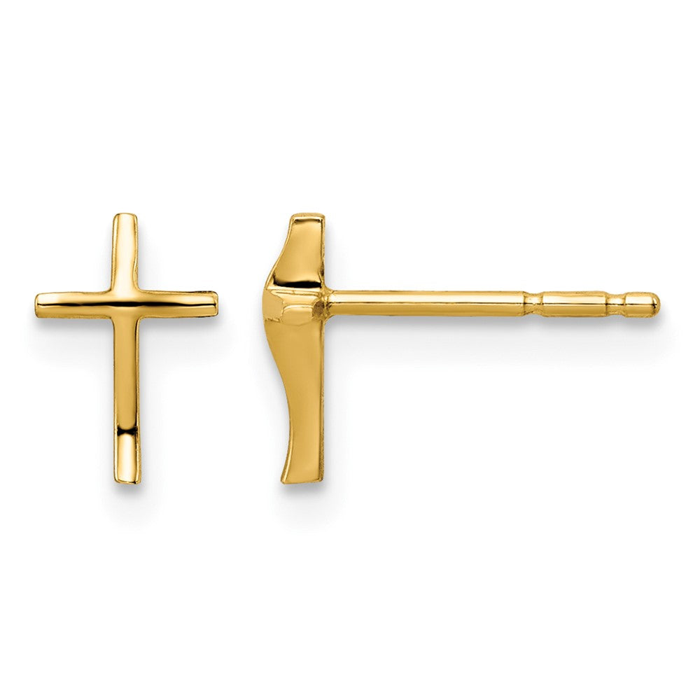 14k Madi K Cross Post Earrings