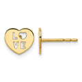 14k Madi K Love Heart Post Earrings