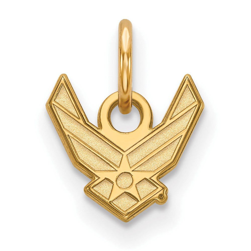 Sterling Silver Gold-pltd LogoArt U.S. Air Force XS Pendant