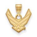 Sterling Silver Gold-pltd LogoArt U.S. Air Force Small Pendant