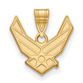 Sterling Silver Gold-pltd LogoArt U.S. Air Force Medium Pendant