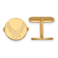 Sterling Silver Gold-pltd LogoArt U.S. Air Force Cuff Links