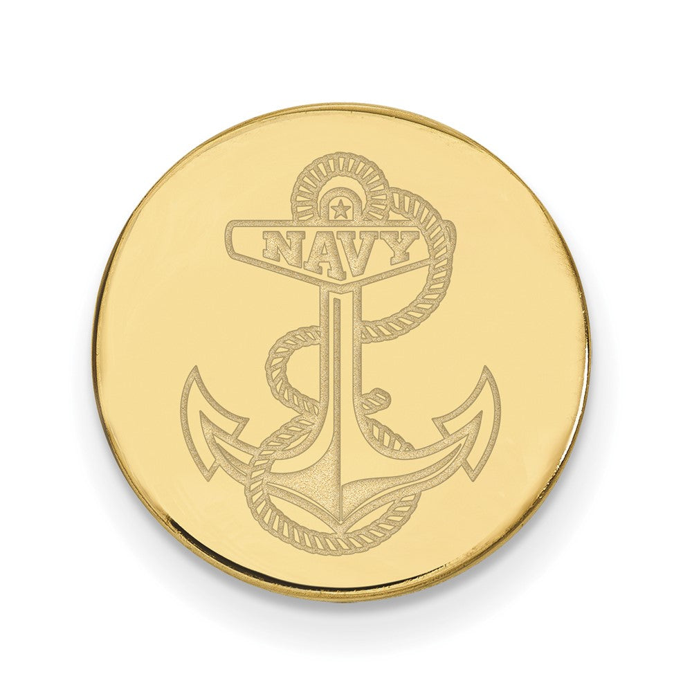 Sterling Silver Gold-pltd LogoArt US Naval Academy Lapel Pin