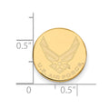 Sterling Silver Gold-pltd LogoArt U.S. Air Force Lapel Pin
