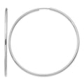 14k White Gold 2mm Polished Endless Hoop Earrings