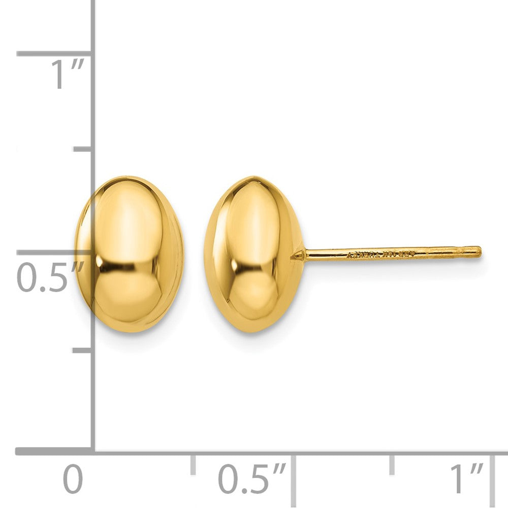 14K Gold Polished Post Earrings