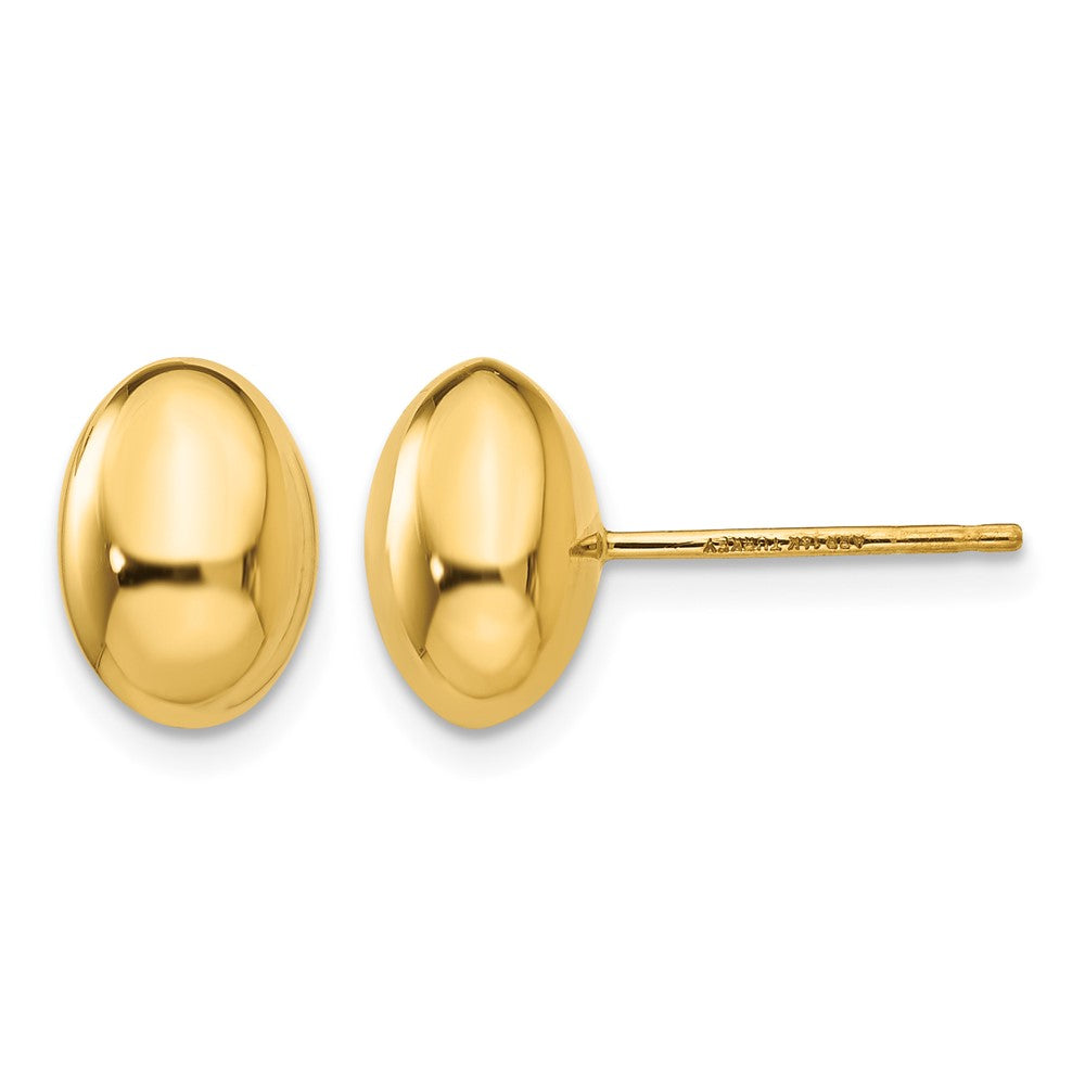 14K Gold Polished Post Earrings