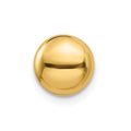 Single 14k Polished 8mm Button Post Earring