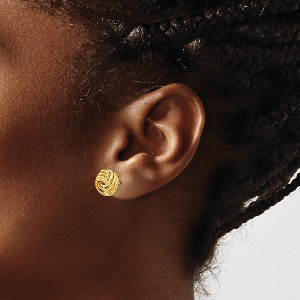 14k Polished Fancy Post Earrings