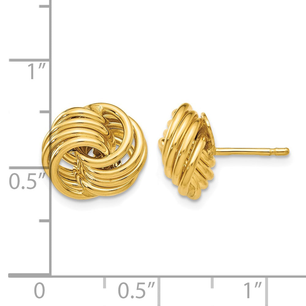 14k Polished Fancy Post Earrings