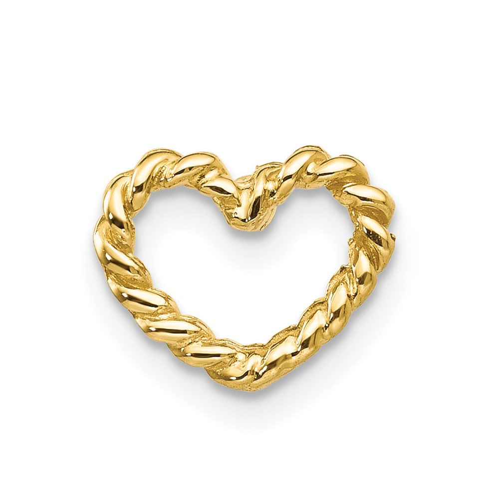 Single 14k Heart Post Earring
