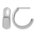 14k White Gold Hoop Earrings
