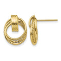 14k Polished Fancy Post Earrings
