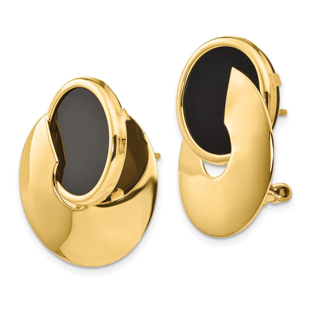 14k Onyx Fancy Earrings