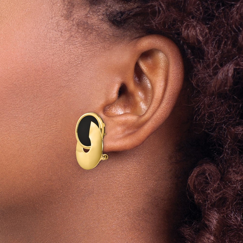 14k Onyx Fancy Earrings
