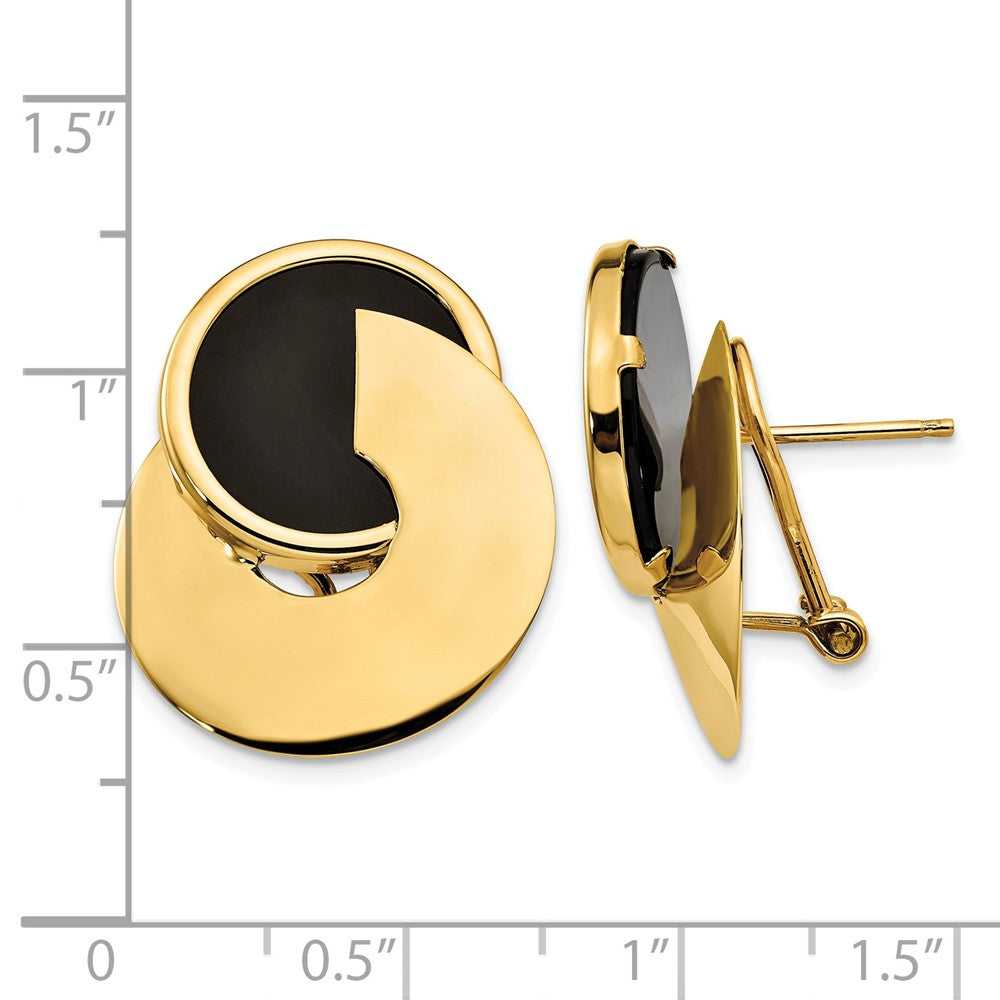 14k Onyx Fancy Earrings