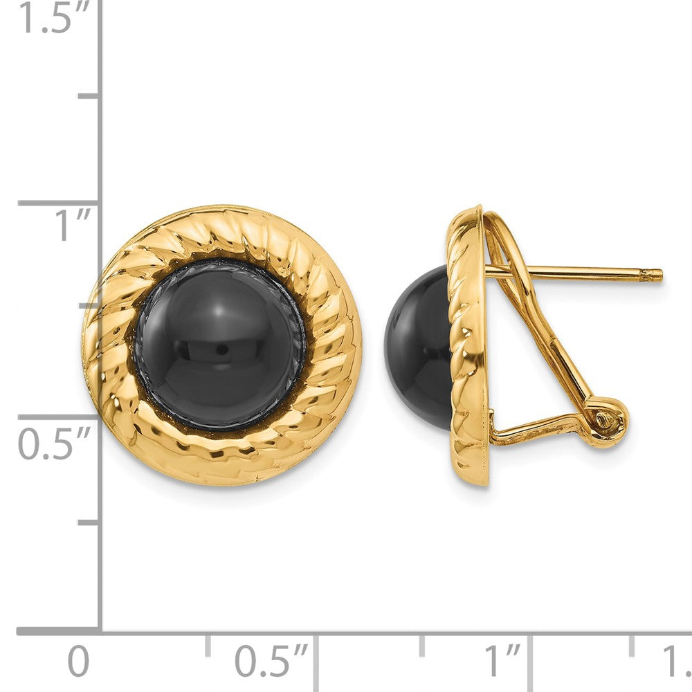 14k Onyx Fancy Earrings