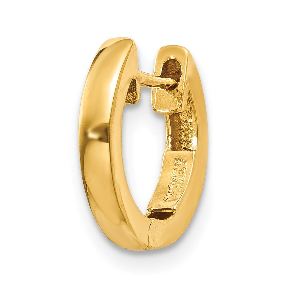 Single 14k Polished 2MM Hinged Hoop Earring