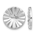 14k White Gold Fancy Earring Jackets