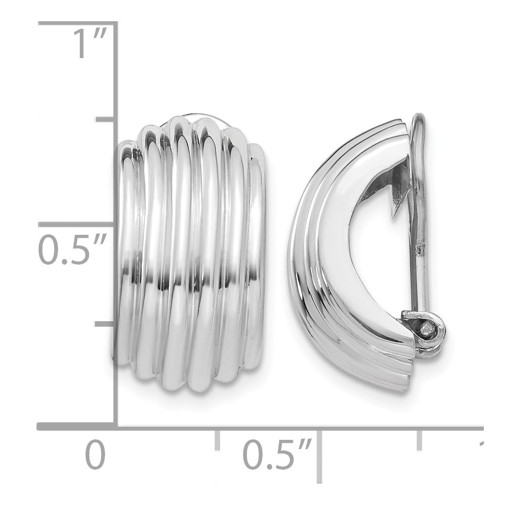 14k White Gold Non-pierced Earrings