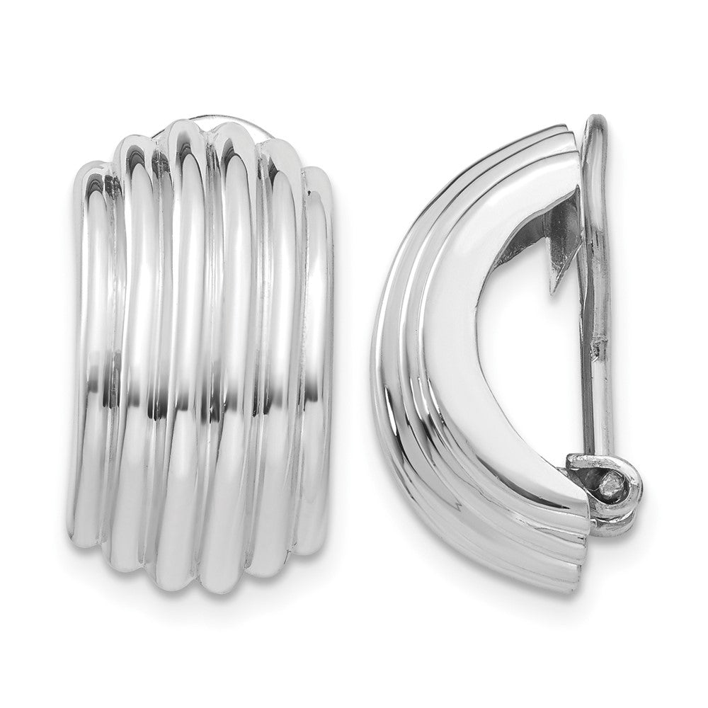 14k White Gold Non-pierced Earrings