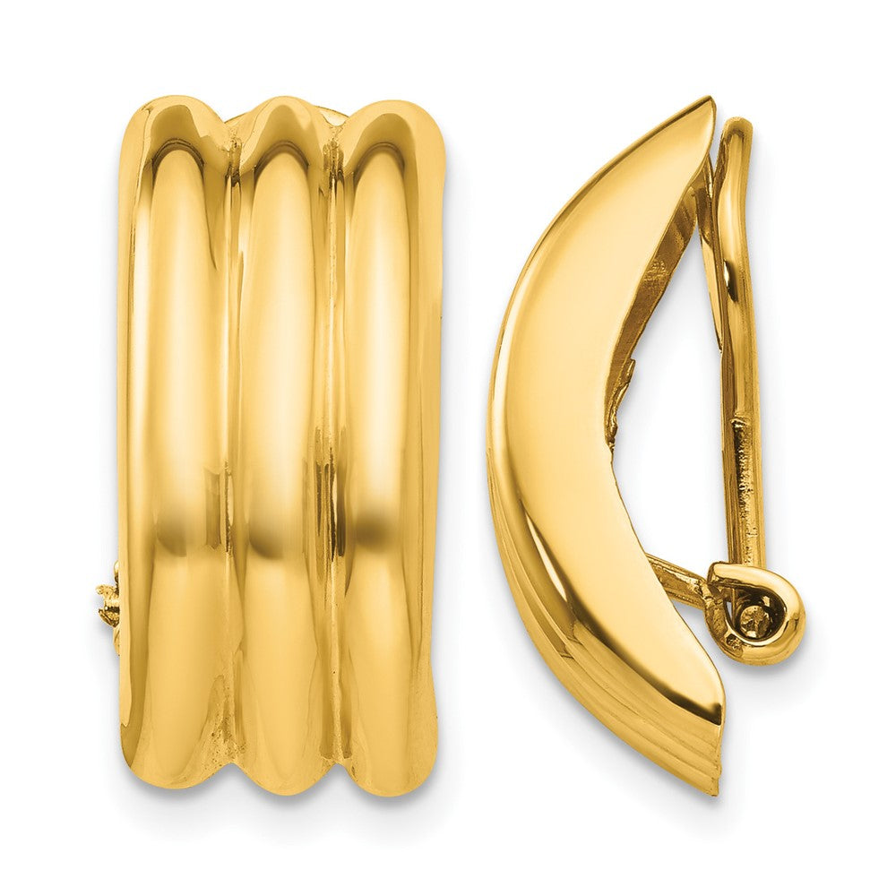 14k Omega Clip Non-pierced Earrings