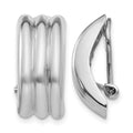 14k White Gold Omega Clip Non-pierced Earrings