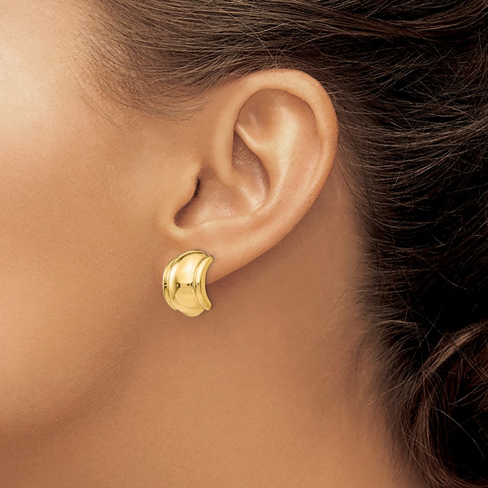 14k Omega Clip Non-pierced Earrings