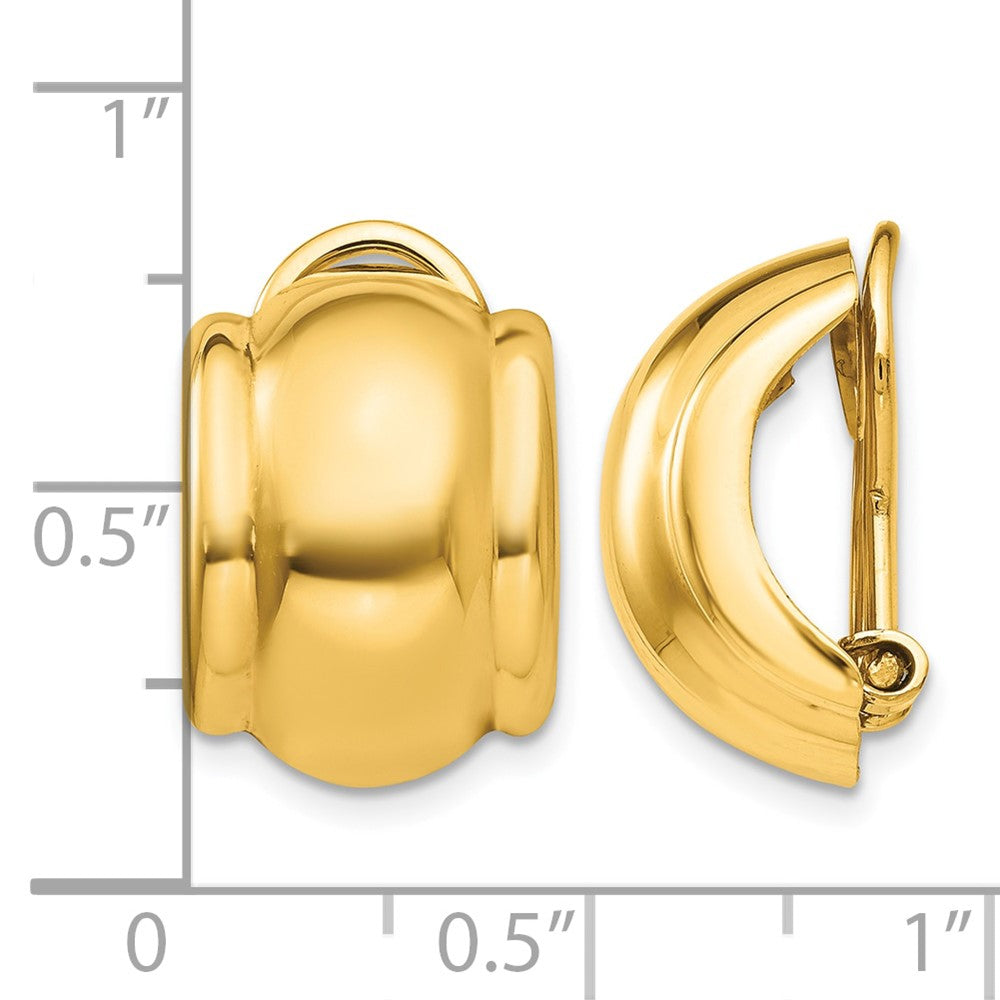 14k Omega Clip Non-pierced Earrings