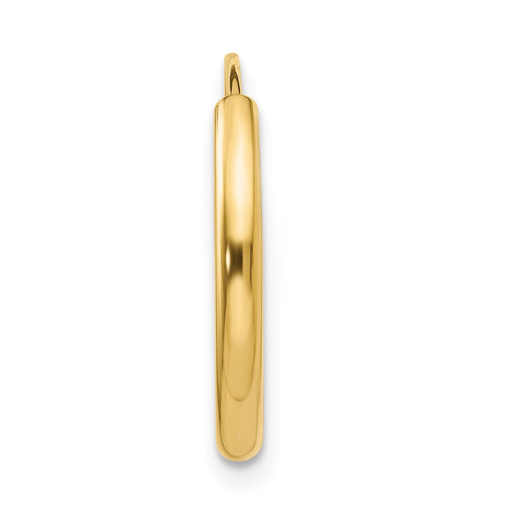 Single 14k Polished Round Endless 2mm Hoop Earring