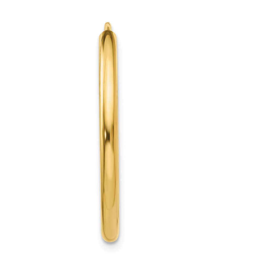 Single 14k Polished Round Endless 2mm Hoop Earring