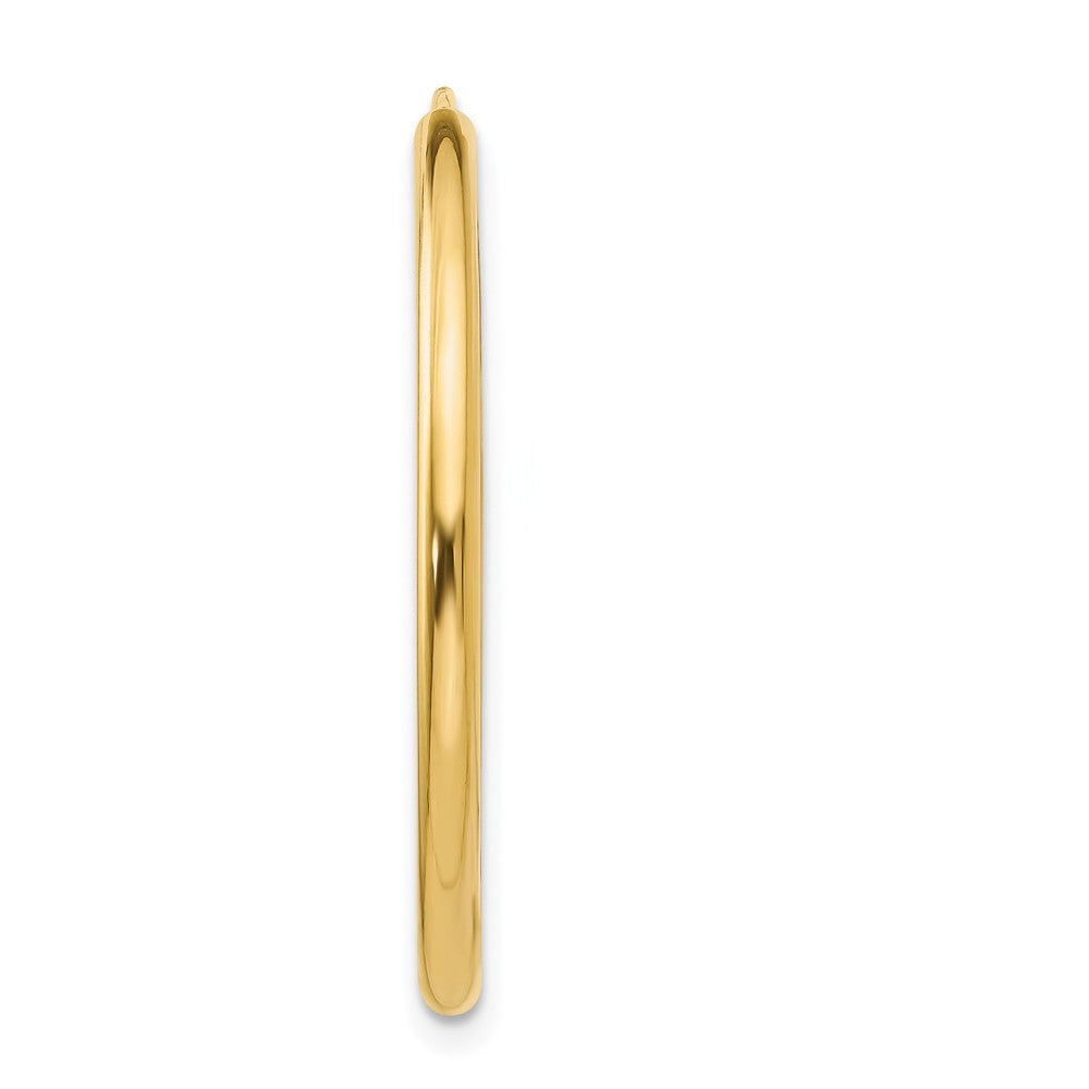 Single 14k Polished Round Endless 2mm Hoop Earring
