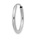 Single 14k White Gold Polished Endless 2mm Hoop Earring