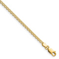 14k 2.2mm Lightweight Flat Bismark Chain