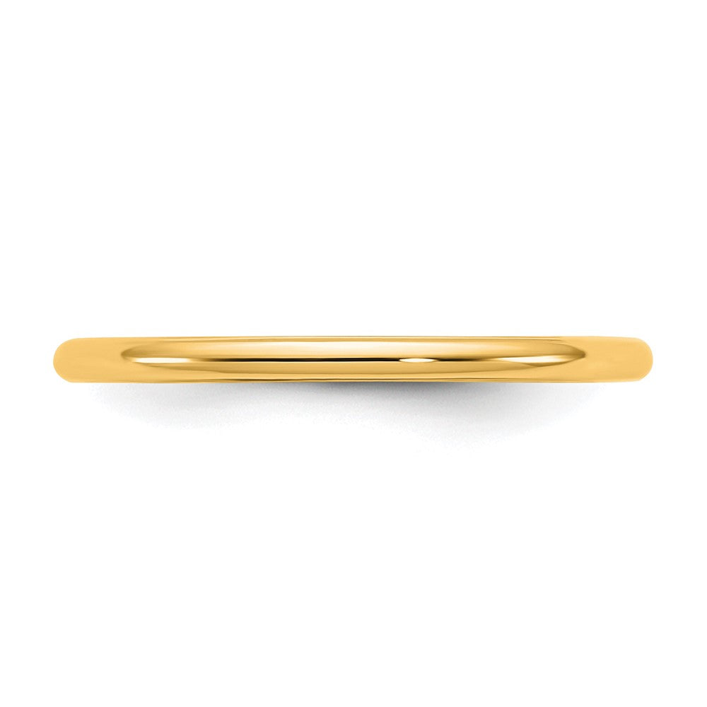 14k 1.5mm Half-Round Wedding Band