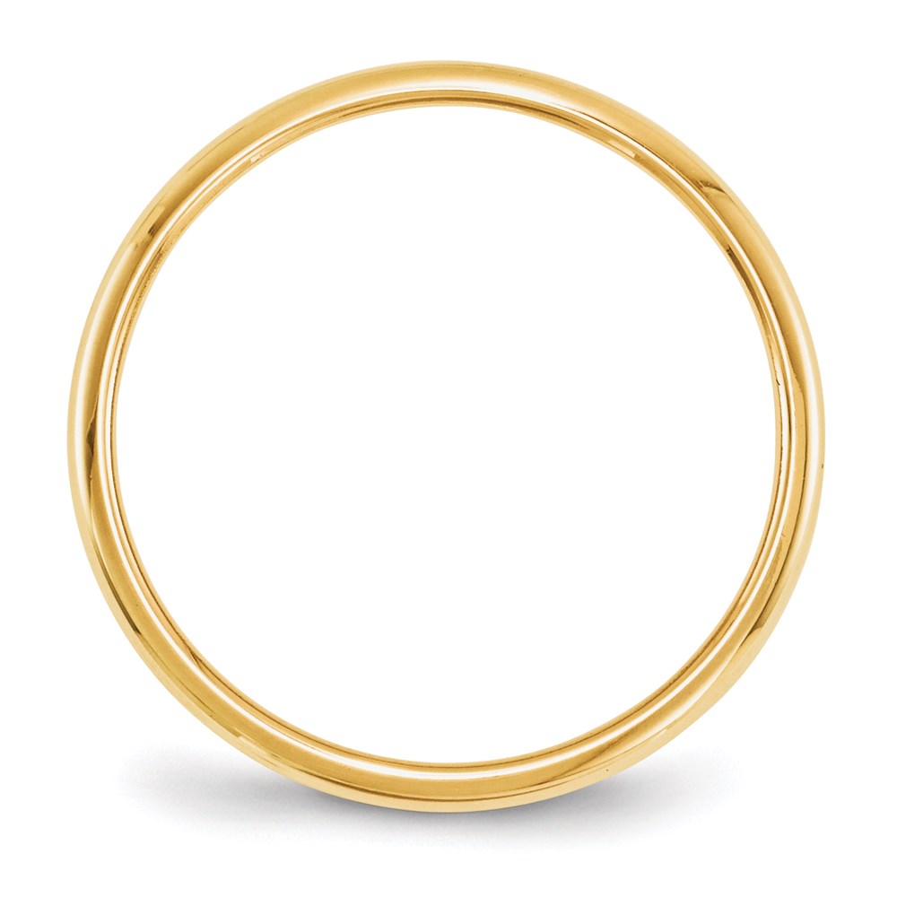 14KY 2mm Half-Round Wedding Band