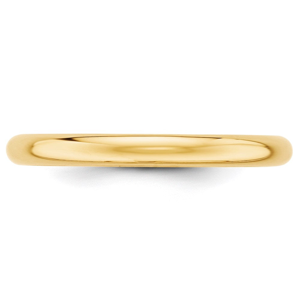 14KY 2.5mm Half Round Band
