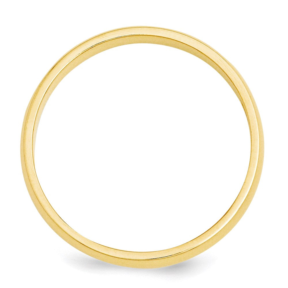 14KY 3mm Half-Round Wedding Band