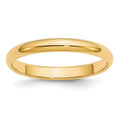 14KY 3mm Half-Round Wedding Band