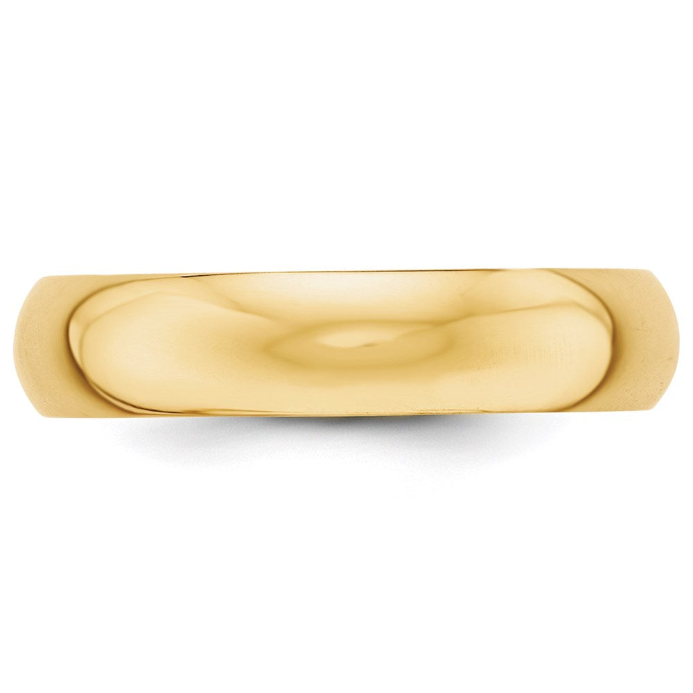 14KY 5mm Half-Round Wedding Band