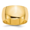 14KY 10mm Half Round Band