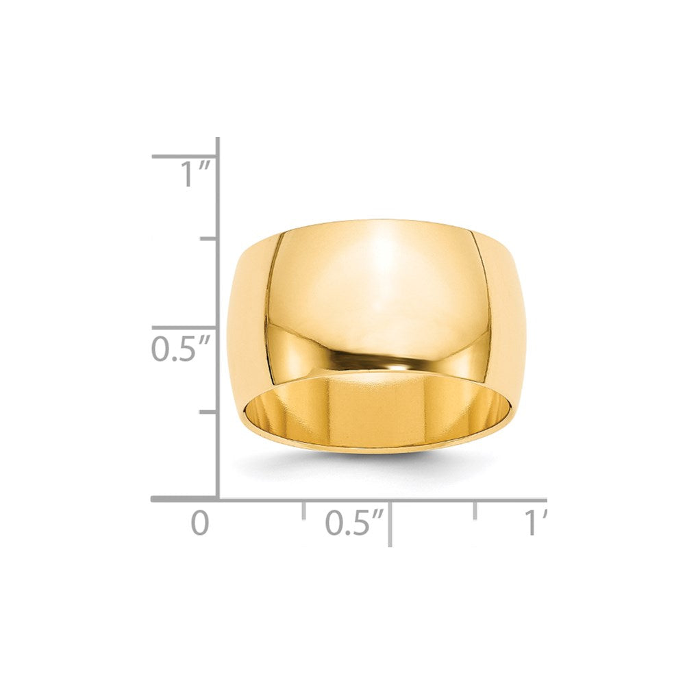 14KY 12mm Half Round Band