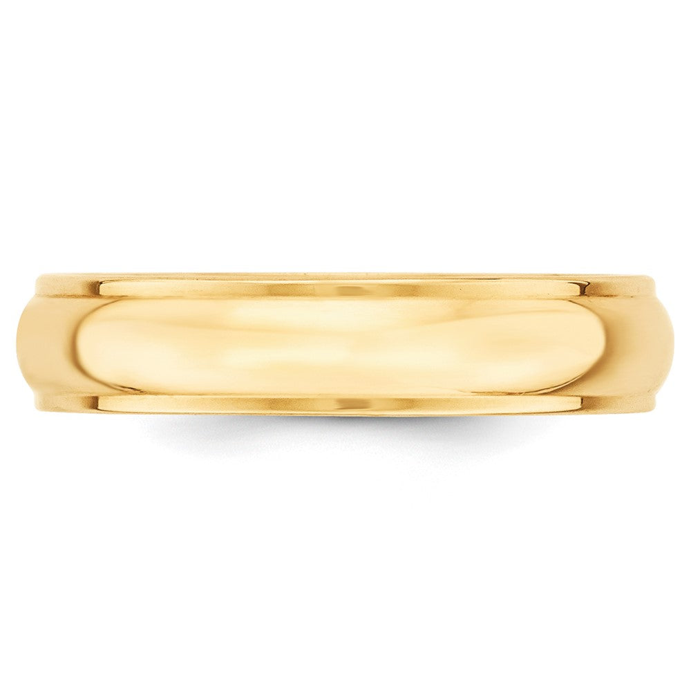 14KY 5mm Half Round with Edge Band