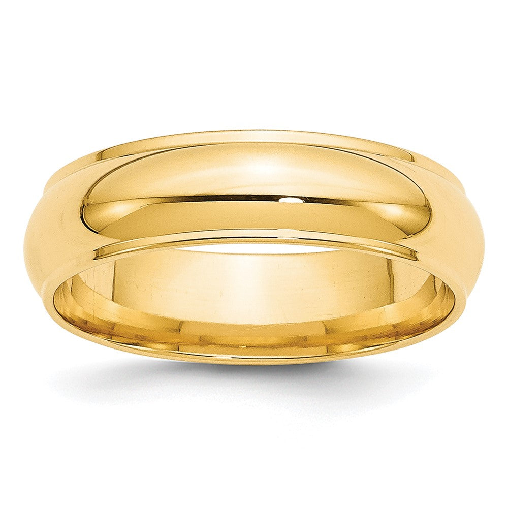 14KY 6mm Half Round with Edge Band
