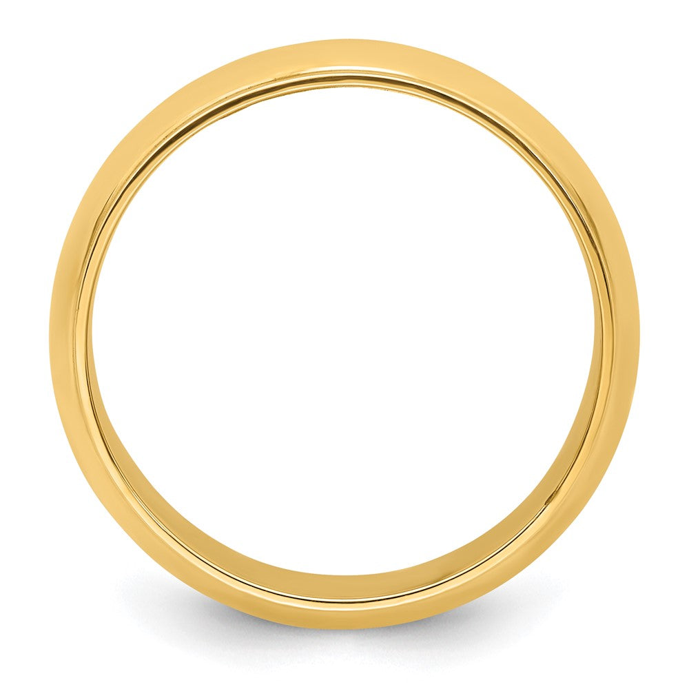 14KY 8mm Half Round with Edge Band