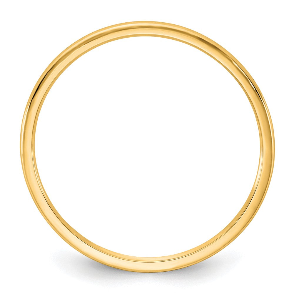 14KY 1mm LTW Half Round Band