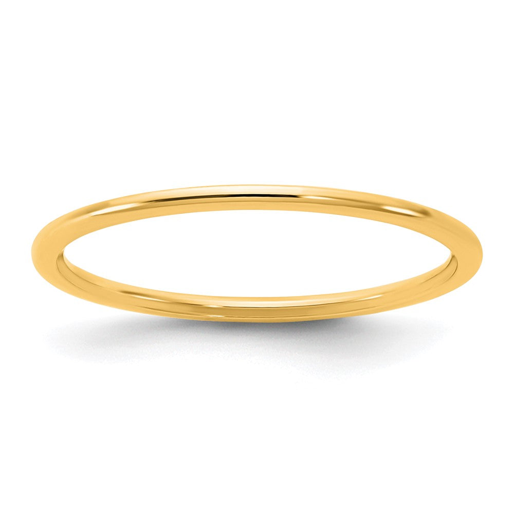 14KY 1mm LTW Half Round Band