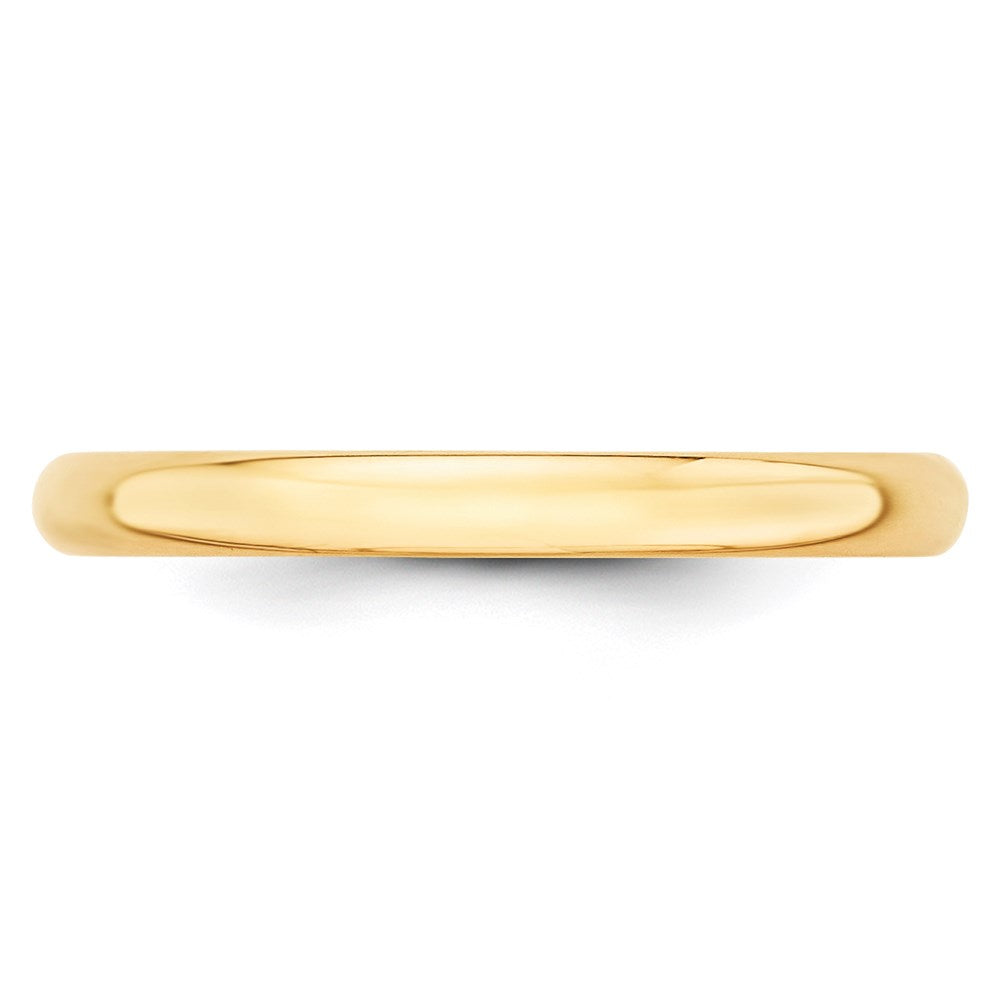 14KY 2.5mm LTW Half Round Band