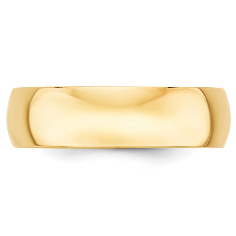 14KY 6mm LTW Half Round Band